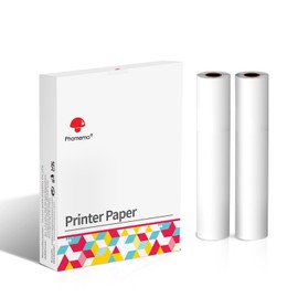 Phomemo B5 Size Quick-Dry Thermal Printing Paper, 2 Roll 6.92''x9.84'' Thermal Paper Compatible with Phomemo S821 Portable Thermal Printer, (1 roll-110 Sheets), White