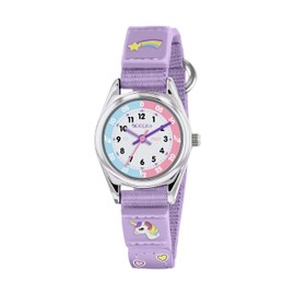 Tikkers Girls Analogue Classic Quartz Watch with Textile Strap TK0148