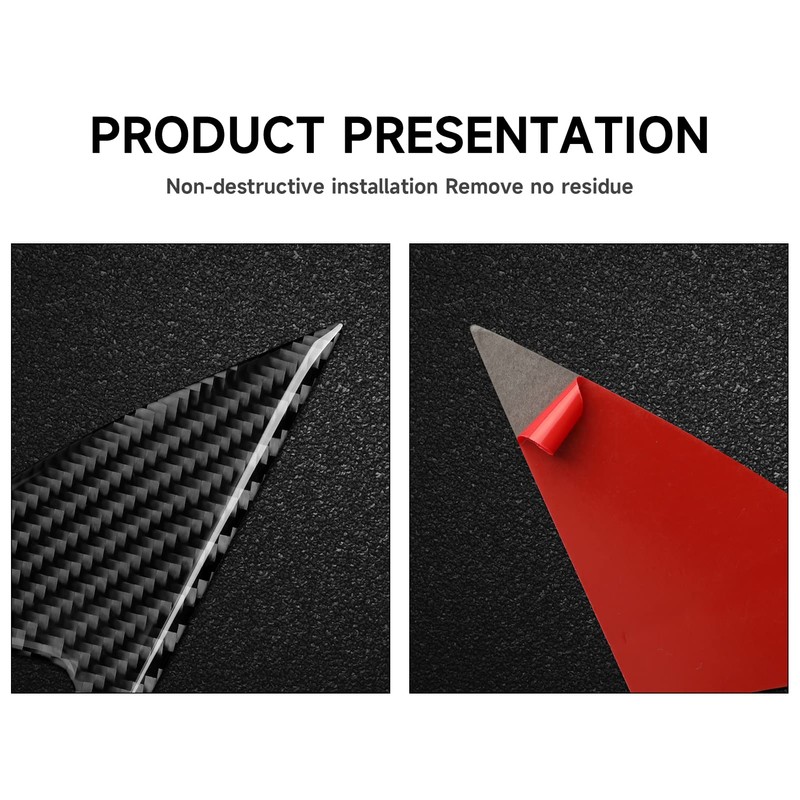 BRMYL Car Door Triangle Window A Pillar Decals for 2011-2023