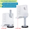 Skelang 4-Pack Furniture Levelling Feet, Lifting Leveller with Lock Nut