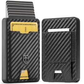 TRAVANDO Swype Slim Wallet for Men Metal RFID Blocking Mens Wallet Card Case