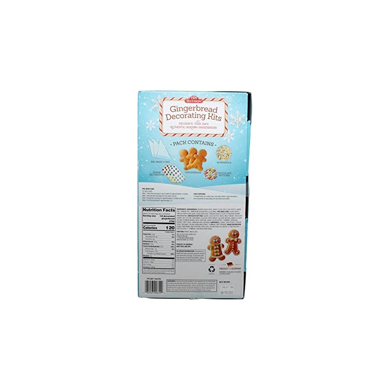Stockmeyer Three Giant Soft Gingerbread Man Kits, German Imported, 26.6
