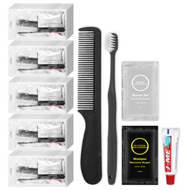 Toiletry Kits Disposable Travel Size Homeless Personal Hygiene Kits for Homeless Care Package Supplies in Bulk Toiletries Set Essential Women Men Air Bnb Charity,Camping,Travel (60)