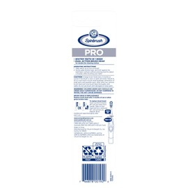 Arm & Hammer Spinbrush Pro Series White Battery Toothbrush Refills (Replacement Heads), Soft, 2 Count