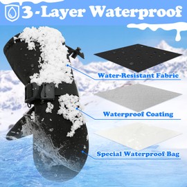 Sarfel Toddler Snow Mittens Toddler Waterproof Gloves Toddler Ski Gloves Waterproof Toddler Gloves 4T Toddler Mittens Ages 2-4