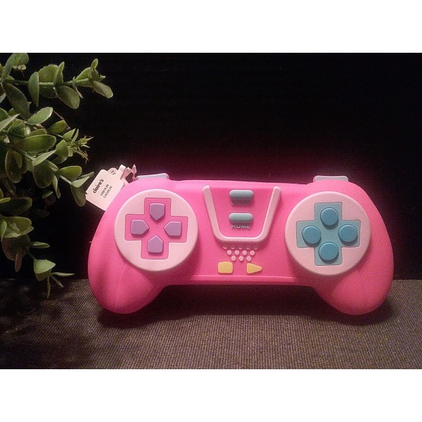 Claire’s CLAIRE'S Pink Video Game Controller Jelly Pencil/Makeup Case NEW!