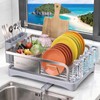 Godboat Dish Drying Rack -304 Stainless Steel Dish Rack for
