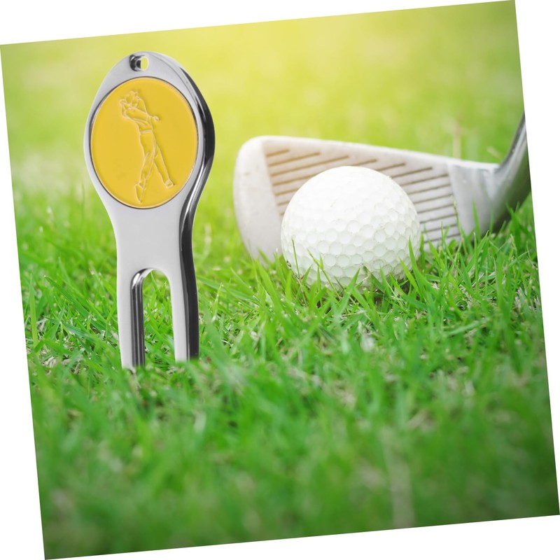 OHPHCALL 3pcs Golf Divot Repair Tool Marker Fork for Turf