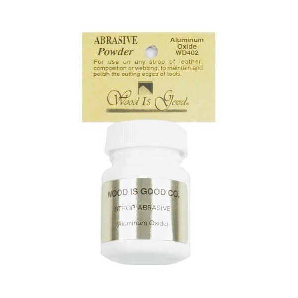 Wood Is Good WD402 Strop Abrasive Powder, 1oz, White