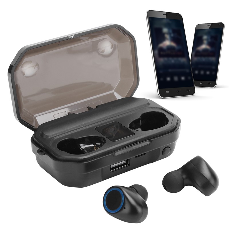 M12 InEar Bluetooth 5.0 Earphone Digital Display True Wireless Headphone