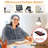 TeqHome Portable USB Heated Blanket Shawl, 59" x 31" Wearable