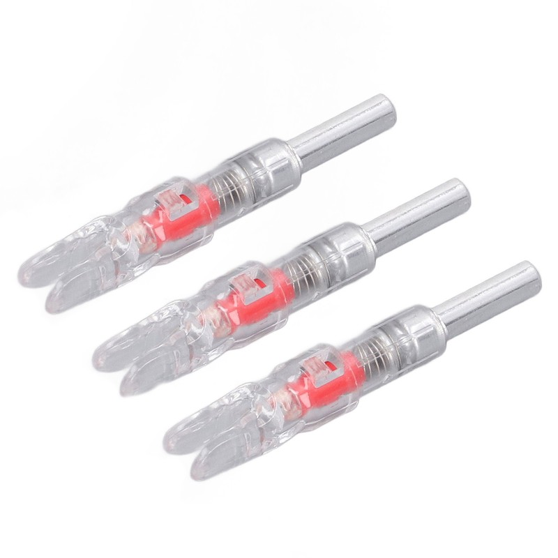 3PCS Lighted Nocks for Arrows Automatic Lighting 6.2mm Internal Diameter