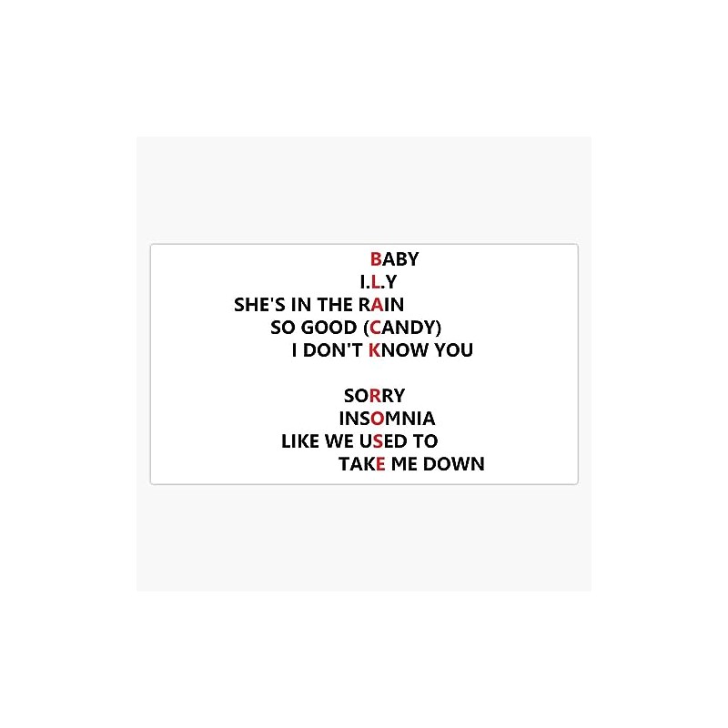The Rose - Black Rose - Kpop - Tracklist Bumper