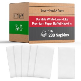 Bulk Napkins For Events - Soft Paper Napkins For Kitchen Set, Baby Shower, Bridal Shower - Cocktail Napkins Disposable (White, Buffet Napkins (288 Napkins))