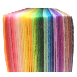 40pcs 10 x 10cm 1mm Thick Stiff Felt Fabric Sheets Assorted Colours Felt Pack DIY Craft Squares Nonwoven Used for DIY Crafts Ornament Crafts