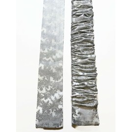 Cord Cover, SHORT LENGTH, Silver Metallic Snowflakes on White, Lamp Cord Cover, Fabric cover,Electrical Cord Cover, hide a cord- IN STOCK Active, Ready to Ship