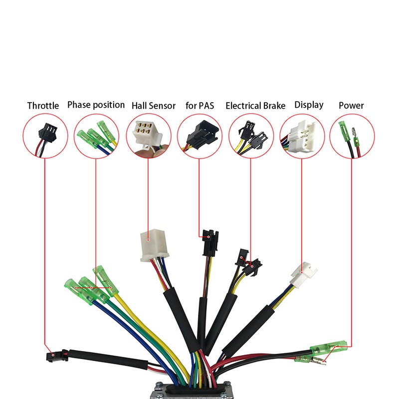36V/48V 350W Electric Motor Controller Kit 17A Brushless Motor Controller