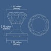 Privacy Diamond Round Brilliant Crystal Door Knobs Polished Chrome Round