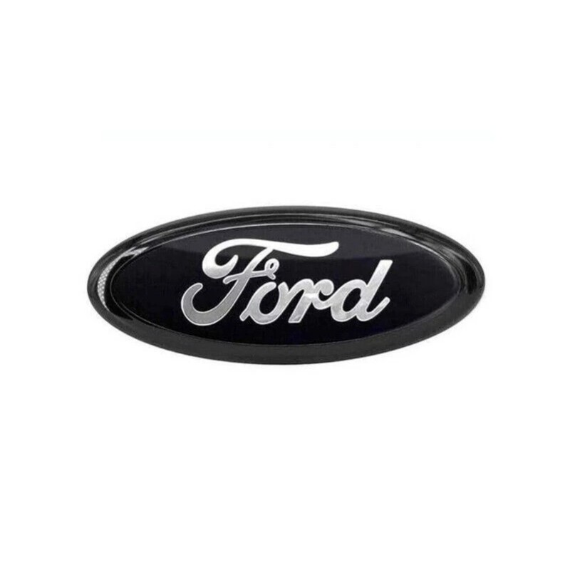 FORD FULL BLACK EMBLEM 7 INCH OVAL LOGO Front Grille/Tailgate