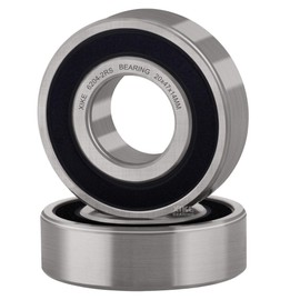 XiKe 2 Pcs 6204-2RS Double Rubber Seal Bearings 20x47x14mm, Pre-Lubricated and Stable Performance and Cost Effective, Deep Groove Ball Bearings.