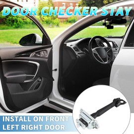 A ABSOPRO Door Check Strap Stopper Limiter No.72380S04003 Door Check Bracket Stop for Honda HR-V 99-05 Metal Front Left Right/LH RH Door Checker Arm Assembly