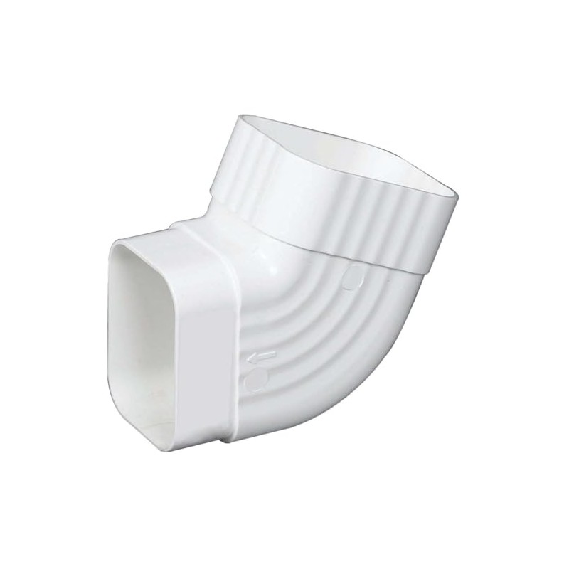 Amerimax Home Products Gutter Elbow VNYL WHT B