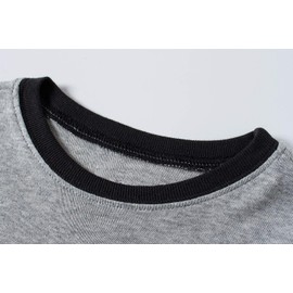 Dolphin&Fish Boys Pajamas Little Kids Easter Rabbit Pjs Sets 100% Cotton Toddler Sleepwear Style-812 Size10 Grey