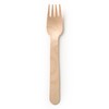 Susty Party Supplies SPWFRK-100CT Wooden Fork (100 Pack), Wood
