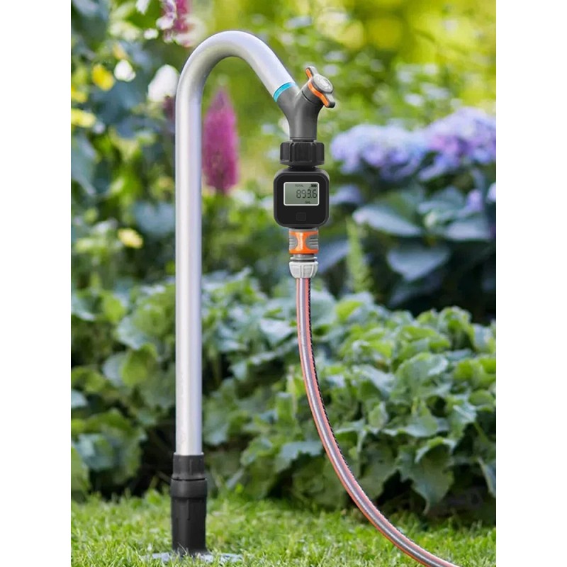 Unbranded Digital Water Flow Meter 3/4" Hose Water Meter Consumption