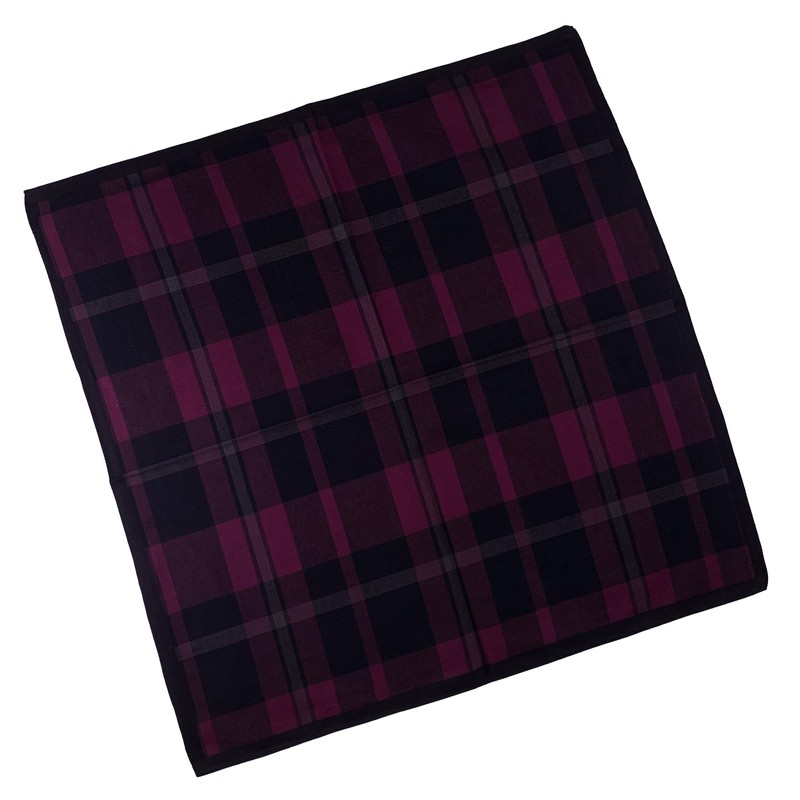 DsHome Men's Handkerchief, Cotton, 3-Piece Set, 17.9 x 16.9 inches