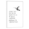 artboxONE Poster with White Frame 60 x 40 cm Typography