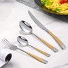 24-Piece Silverware Set with Organizer, Stainless Steel Flatware for 6,