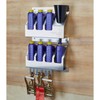 Speedway Motors 12-Quart Oil Storage Shelf, Aluminum, For Garage/Trailer