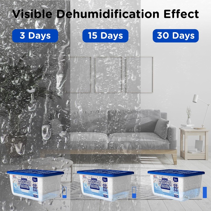 W&E Choice Moisture Absorbers, Portable Humidity Absorber Boxes for Your