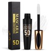 5D Silk Fiber Eyelash Mascara, White Volume Mascara with Soft
