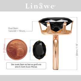 Linawe Women's Rings, False Diamond Moissanite Ring, Adjustable, Large Finger Ring, Women, Copper Rings Available in Three Gold, Rose Gold and Silver Tones, Glass Rhinestone Glass stone, Created