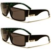 Locs 2 Pack Sunglasses Black Gangster Sunglasses, 2 Black Matte