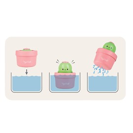 Tiger Tribe ECO Bath Pop-Up Cactus - Peekaboo Water Toy For Babies & Toddlers, Interactive Bathtime Toys, Unique Children’s Gifts, Sustainably Made with Bioplastic, Suitable From Birth +