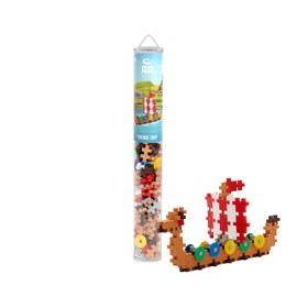Plus-Plus 100 Tube Creative Building Blocks Viking Ship