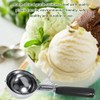 Cuchara para Helado, Cuchara Acero Inoxidable de Grado Alimenticio, Cuchara