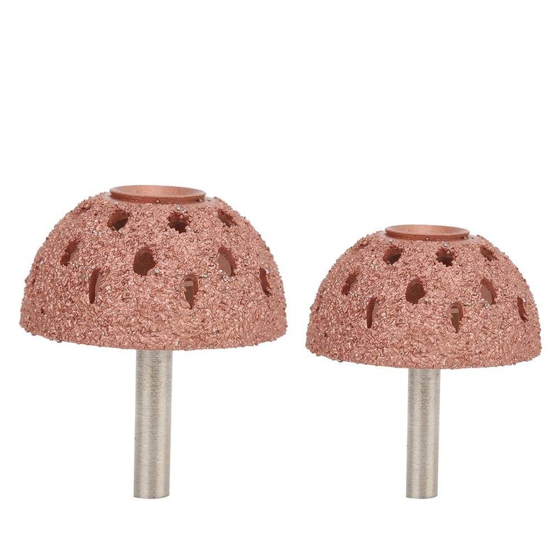 2Pcs Tungsten Buffing Wheels, Bowl Type Grinding Head Tungsten Steel