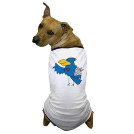 CafePress Hurt Bluebird Dog T Shirt Dog T-Shirt, Pet Clothing, Funny Dog Costume