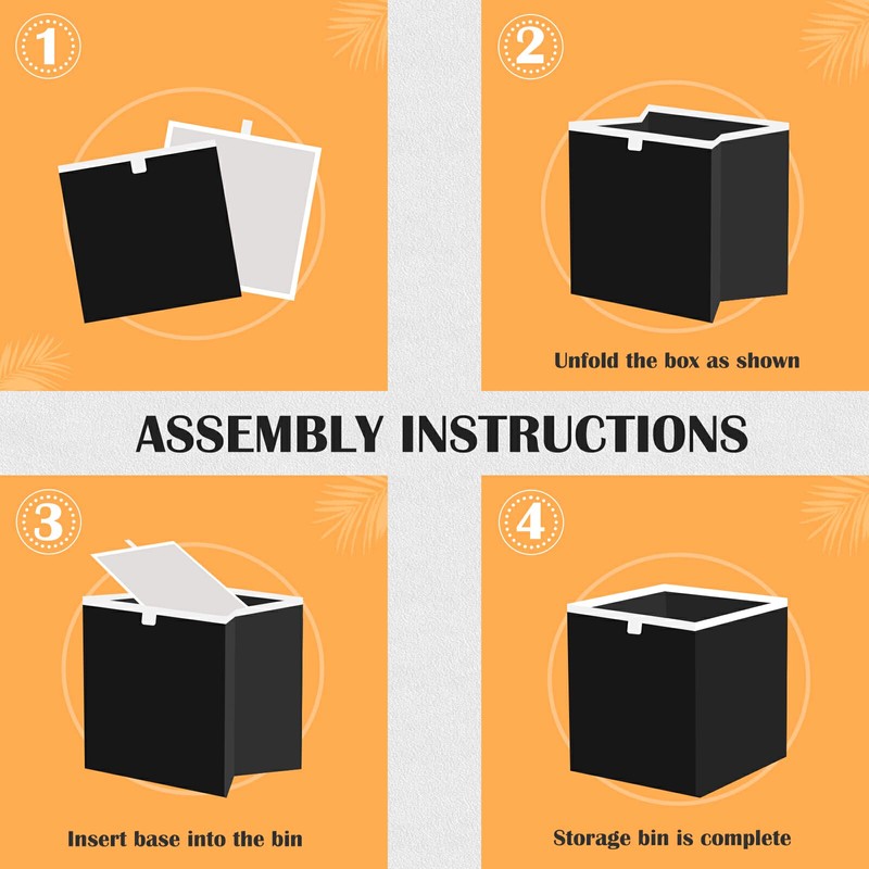 CZXW Pink Bows Storage Bins Cube Foldable Storage Baskets Bin