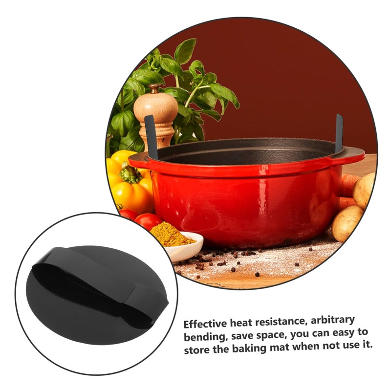 GRIRIW 2pcs Baking Sling Pad High Temperature Resistant Bread Mat