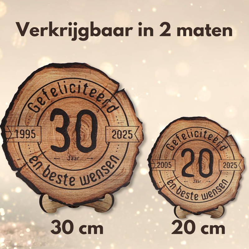 DARO Design - Wooden Disc - 40 Years - Size