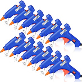 Mini Glue Gun Small Hot Melt Gun Crafts Hot Glue Guns Low Temp Glue Gun with Burn Protection for Kids School DIY Arts Project Home Quick Repairs, 20 W (12, Blue)