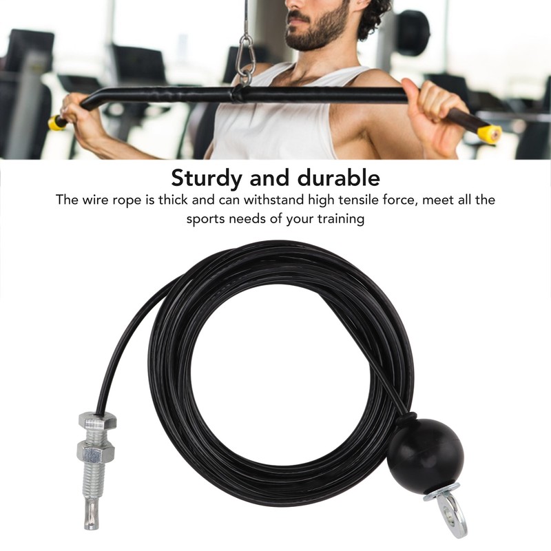 Pulley Cable Heavy Duty Fitness Pulley System Cable Adjustable Steel