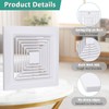 1-Piece (9"x9"Inches) Bathroom Exhaust Fan Cover with Spring for Br-oan