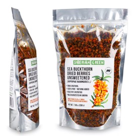 Siberian Sea Buckthorn Dried Berries 200g (7.06 oz) Raw Wild Hippophae Oblepiha