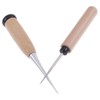 POFET Leather Craft Awl Tool Hole Punch Wooden Handle Sewing